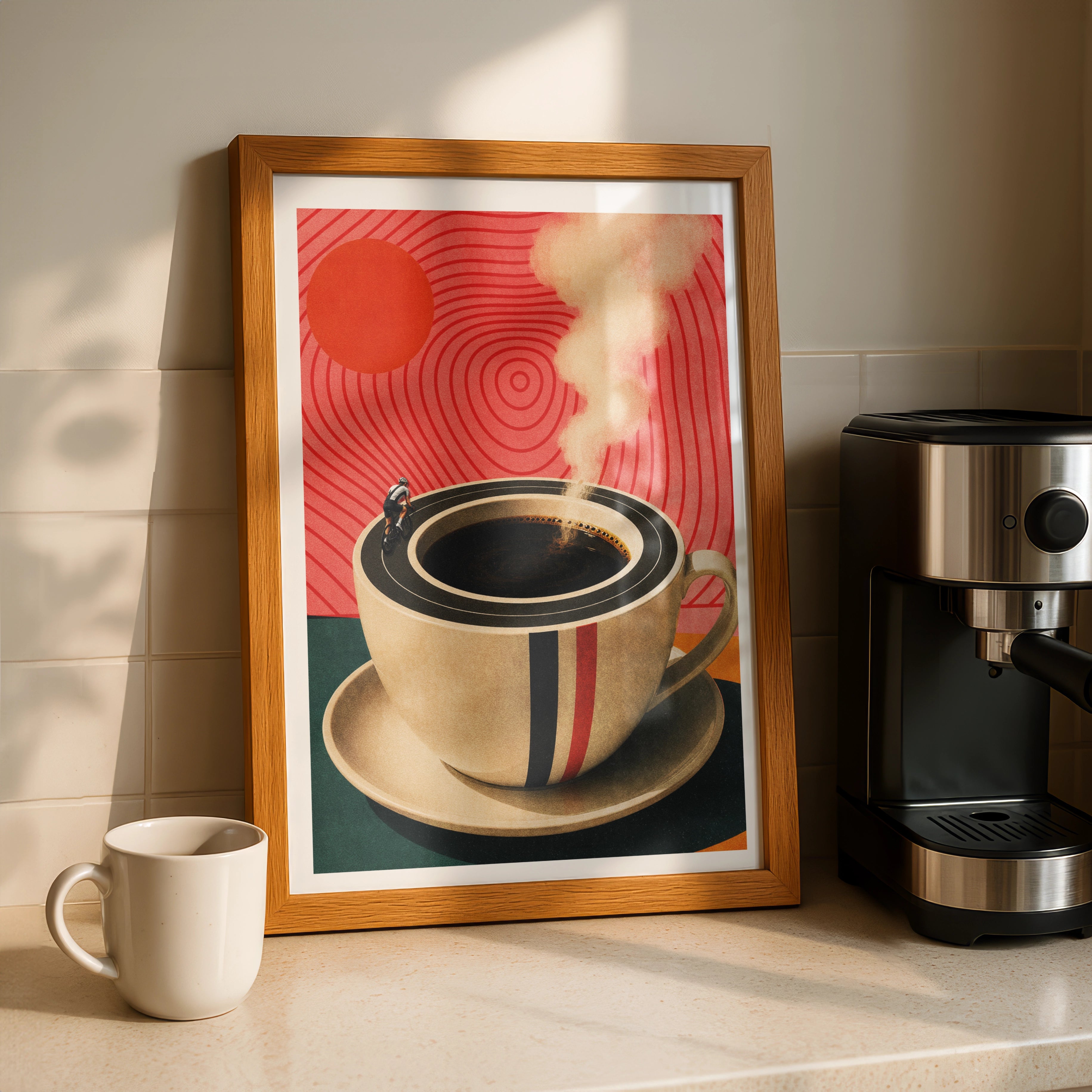 Espresso Breakaway Cycling Coffee Poster | Wall Art | Velopreme